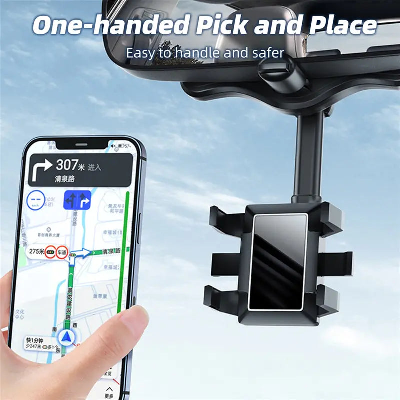 Car Rearview Mirror Phone Holder for Car Mount