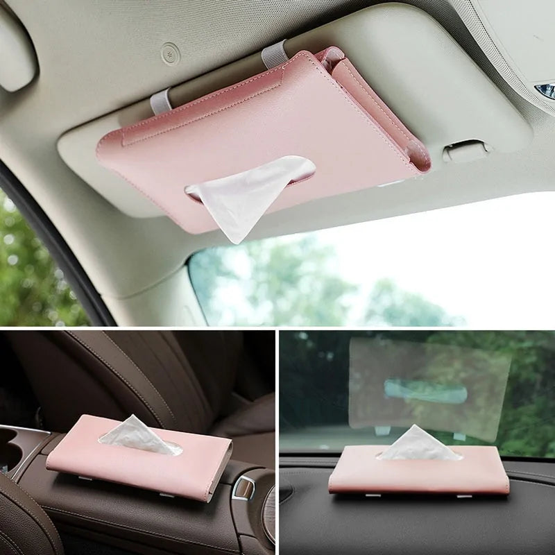 Car Sun Visor Tissue Box Holder